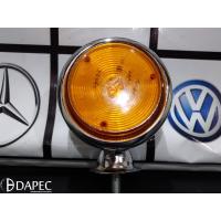 LANTERNA BOJUDA CROMADA LED AMARELA