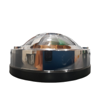 GF012311CR LANTERNA LATERAL CRISTAL COM TELA CROMADA UNIVERSAL!!