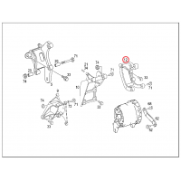 4571551535 SUPORTE ALTERNADOR MERCEDES BENZ MB OM457LA 2035 2040 2044 3340 3344 4140 4144 - 4571552535