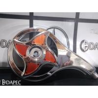 7039911 CALOTINHA CROMADA PLÁSTICA ESTRELA LARANJA P/RODOAR!!